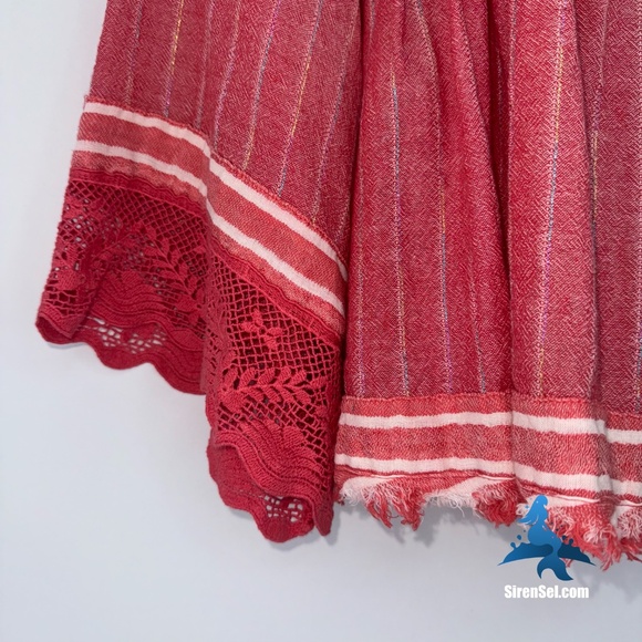 1134 NWOT Free People See Saw Top - Size XS (oversize) - Red - Picture 10 of 16